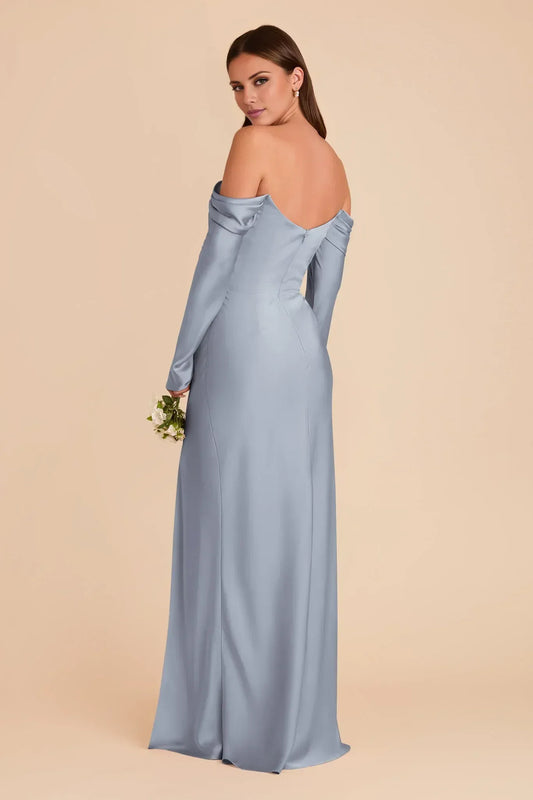 Mermaid Long Sleeve Open Back Floor-Length Wedding Dress - Yihuiw by Yihuiw