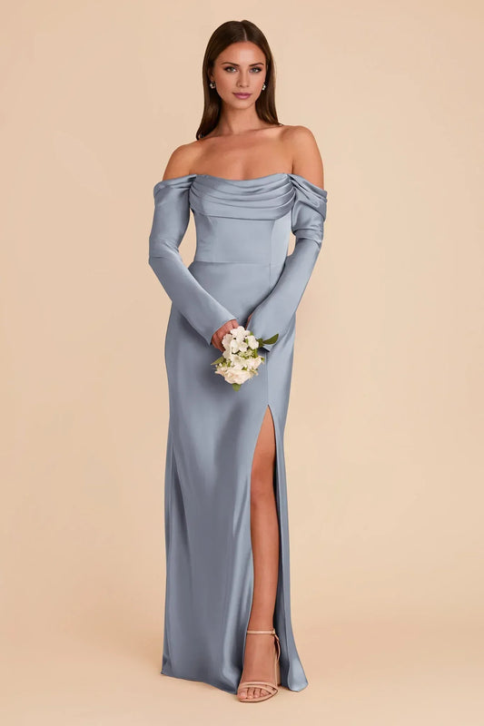 Mermaid Long Sleeve Open Back Floor-Length Wedding Dress - Yihuiw by Yihuiw