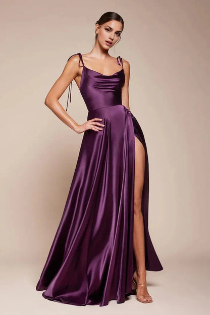 Glamorous A-Line Sweetheart Spaghetti Strap Open Back Floor Length Hot Sale Prom Dress by YiHuiw