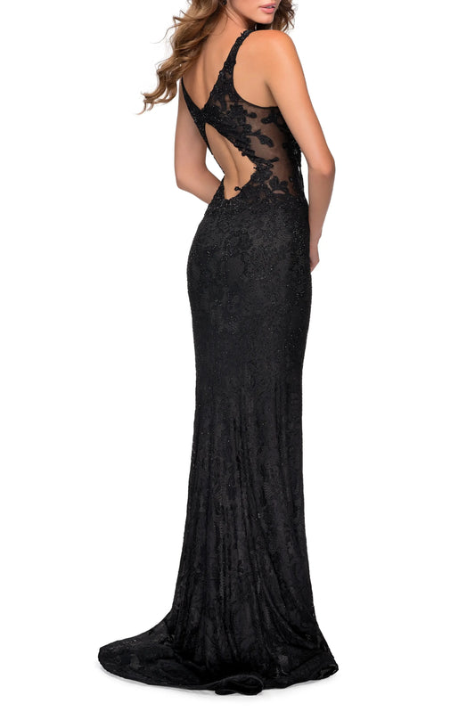 Glamorous Mermaid Deep V Sleeveless Cutout Back Floor Length Female Prom Dress by YiHuiw