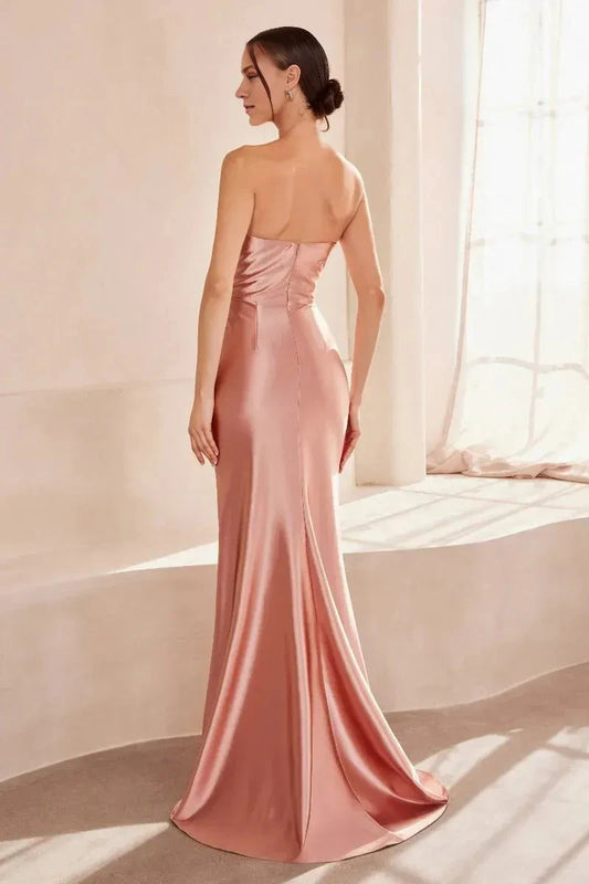 Glamorous Mermaid Sweetheart Sleeveless Zipper Back Floor Length Prom Dress by YiHuiw