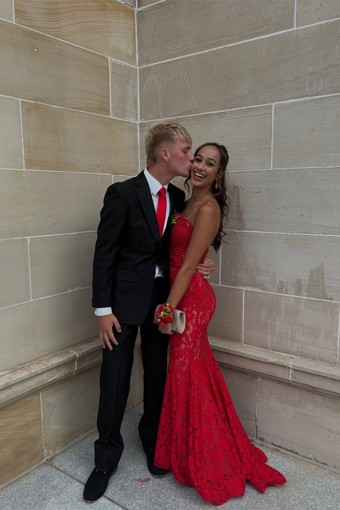 Glamorous Strapless Sweetheart Lace Overlay Mermaid Prom Dress with Open Back & Train by JiMiss Dresses