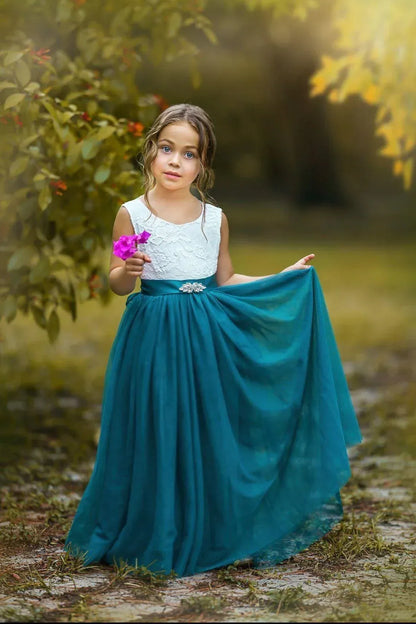 A-Line Sleeveless Floor-Length Dress - Yihuiw by Yihuiw