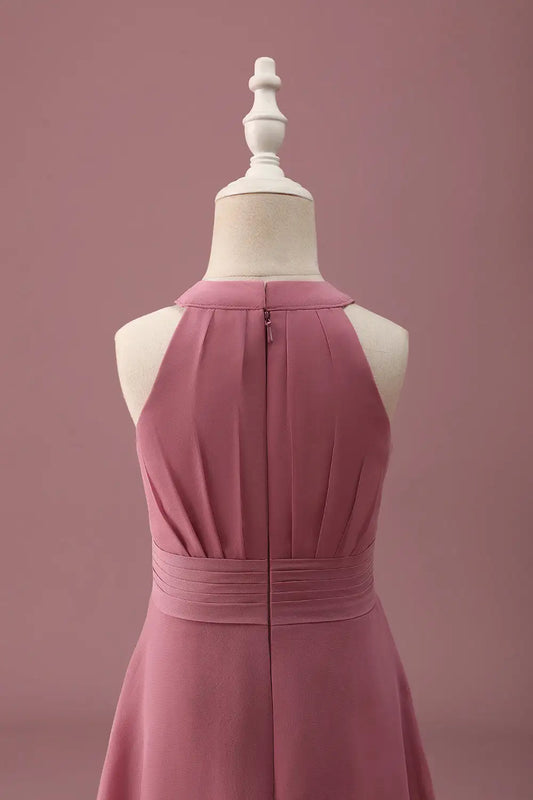 A-Line Halter Sleeveless Pleated Wedding Dress - Yihuiw by Yihuiw