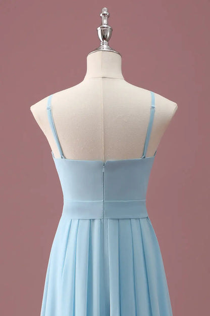 A-Line Spaghetti Strap Sleeveless Ruffled Wedding Dress - Yihuiw by Yihuiw