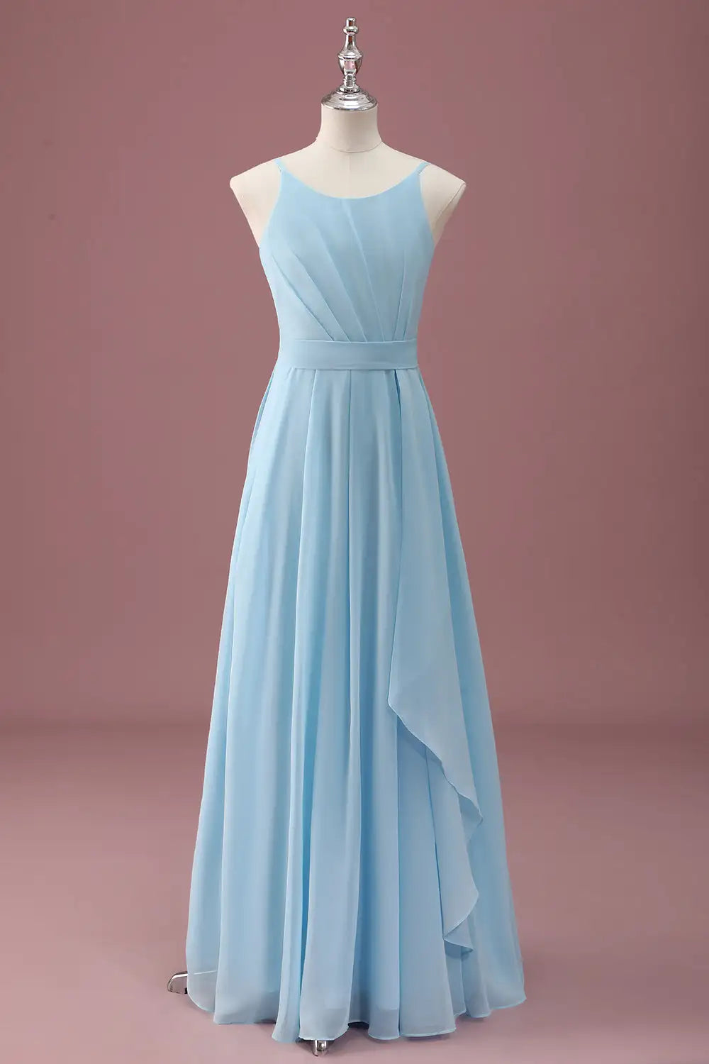 A-Line Spaghetti Strap Sleeveless Ruffled Wedding Dress - Yihuiw by Yihuiw