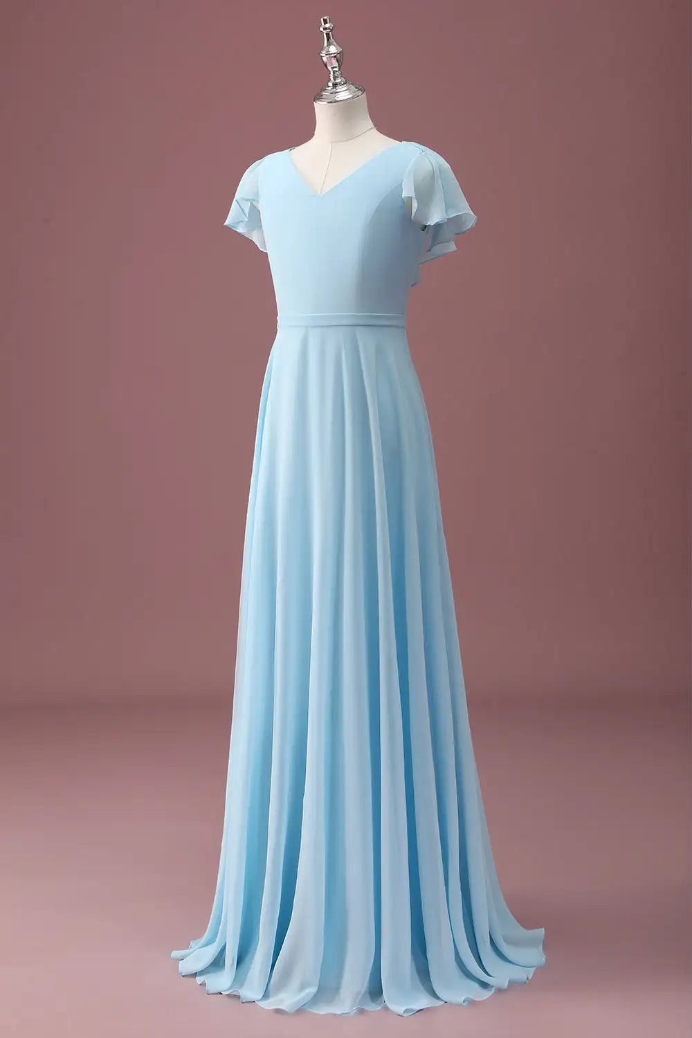 A-Line V-Neck Backless Ruched Wedding Dress - Yihuiw by Yihuiw