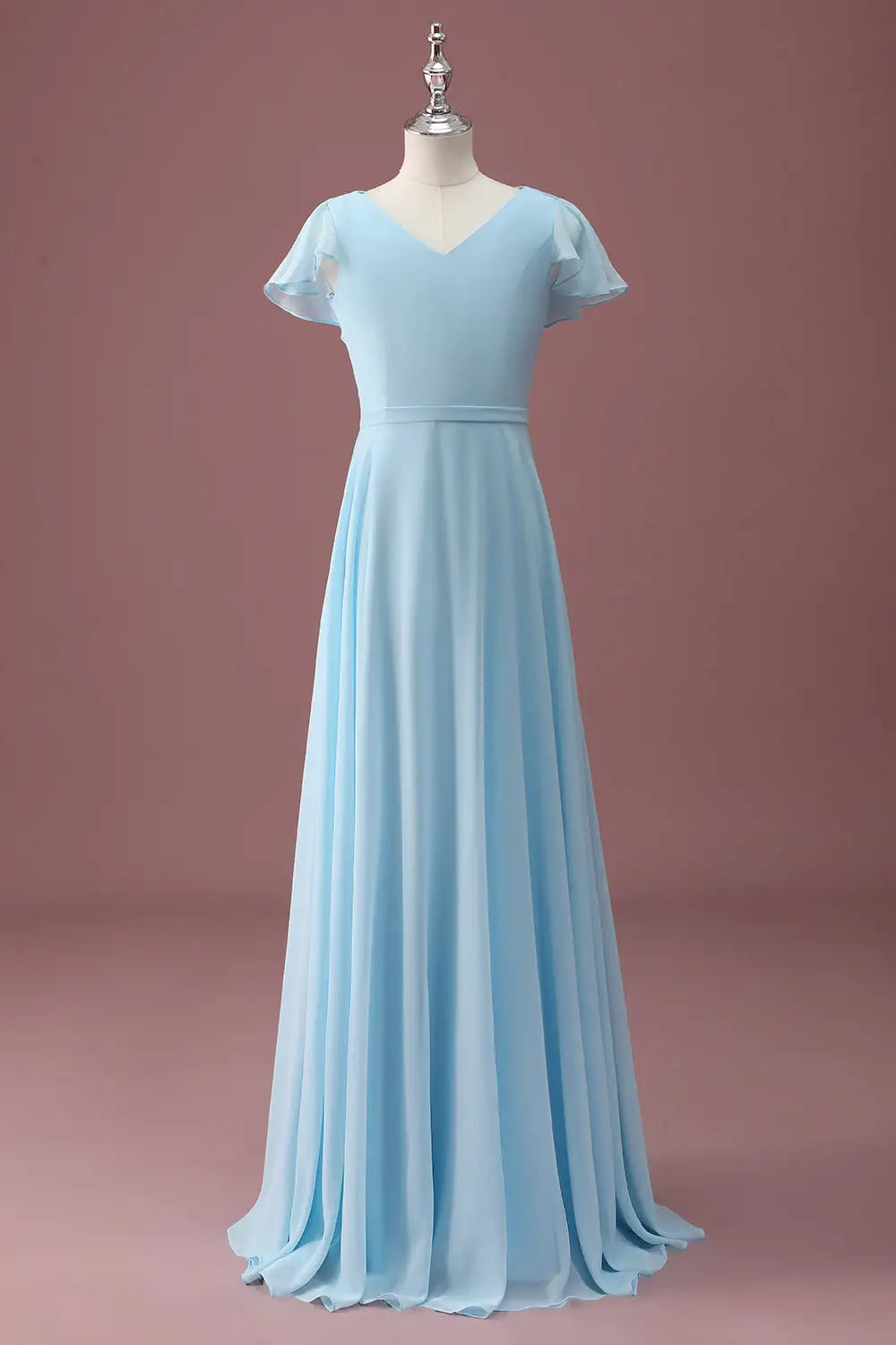 A-Line V-Neck Backless Ruched Wedding Dress - Yihuiw by Yihuiw