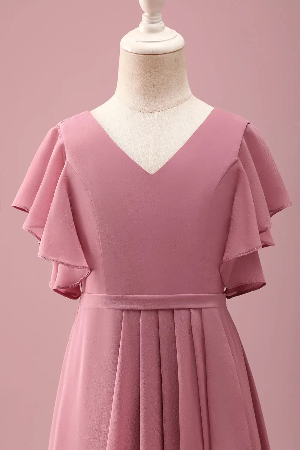 A-Line V-Neck Ruched Wedding Dress - Yihuiw by Yihuiw