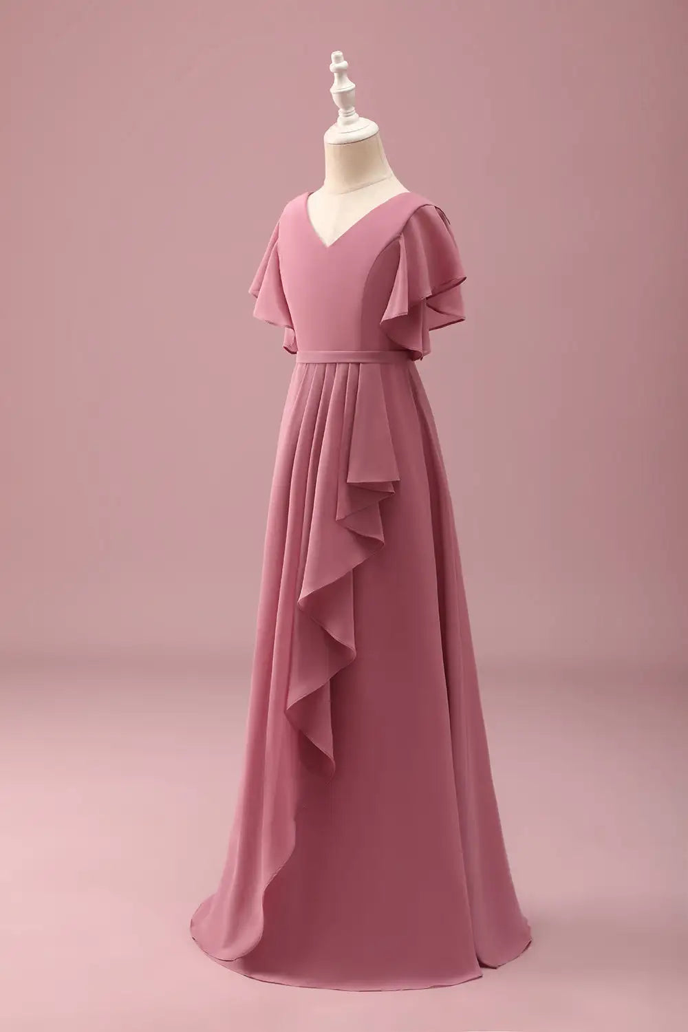 A-Line V-Neck Ruched Wedding Dress - Yihuiw by Yihuiw