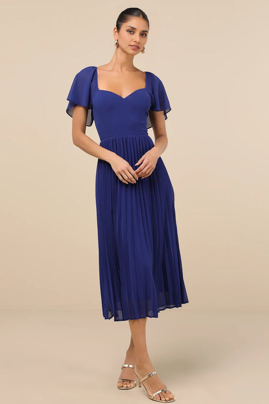 Unparalleled fashion A-line woven chiffon sweetheart neckline and back tie Homecoming Dresses