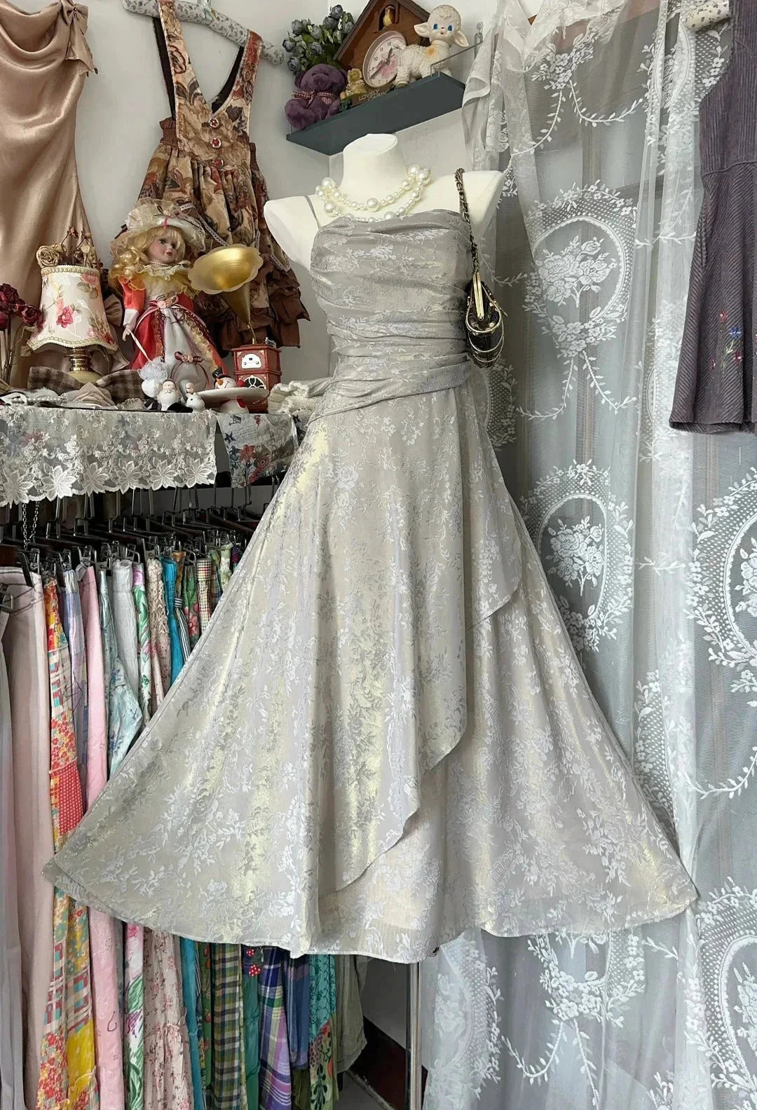 Lace Vintage Short Party Dress Cocktail Dresses Homecoming Dress simple gentle atmospheric and unique desi Brin by YiHuiw