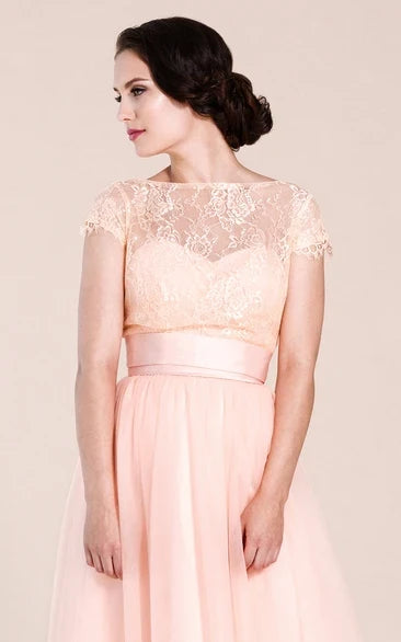 A-Line Lace Floor-Length Wedding Dress - Yihuiw by Yihuiw