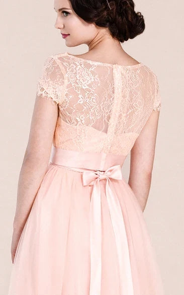 A-Line Lace Floor-Length Wedding Dress - Yihuiw by Yihuiw