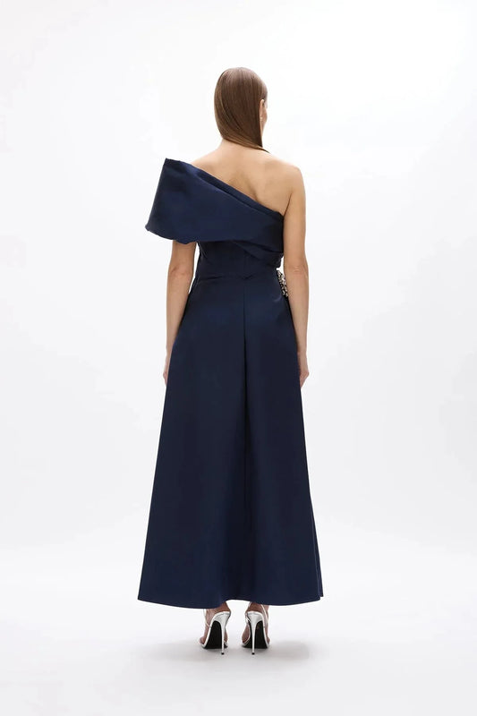 Layered A Line One Shoulder Sleeveless Embellished Back Floor Length For Sale Prom Dress by YiHuiw