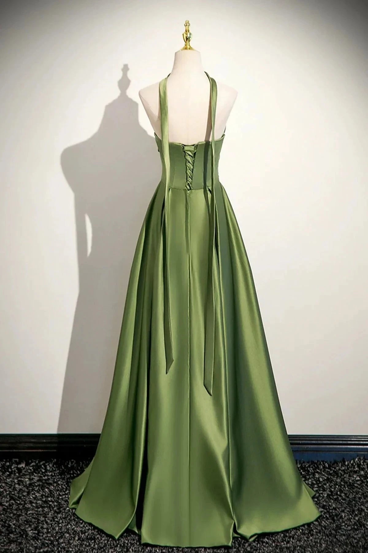 Long A-Line Prom Dress Lovely Strapless Evening Dress simple gentle atmospheric and unique desi Brin by YiHuiw