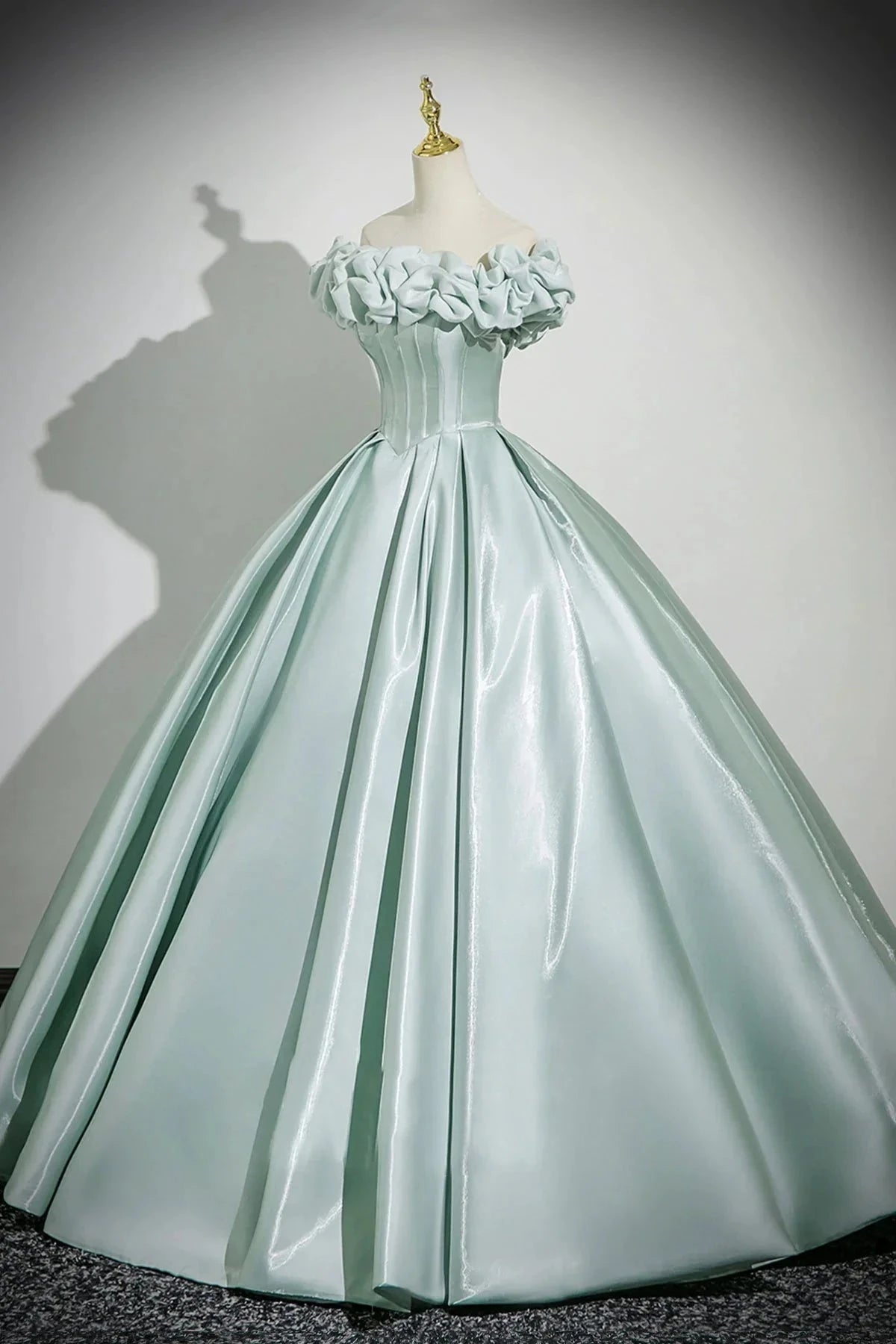 Long Prom Dress Beautiful A-Line Off the Shoulder Party Dress simple gentle atmospheric and unique desi Brin by YiHuiw
