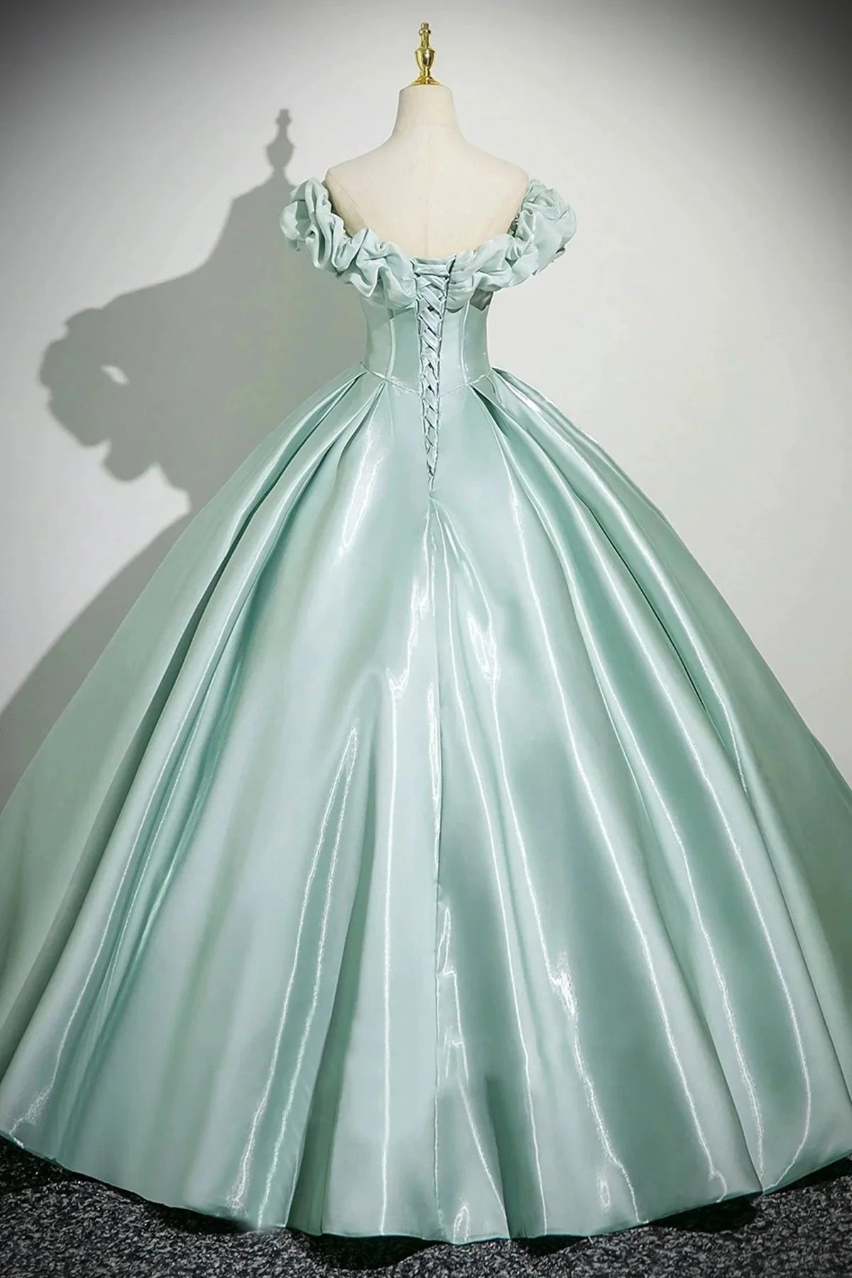 Long Prom Dress Beautiful A-Line Off the Shoulder Party Dress simple gentle atmospheric and unique desi Brin by YiHuiw
