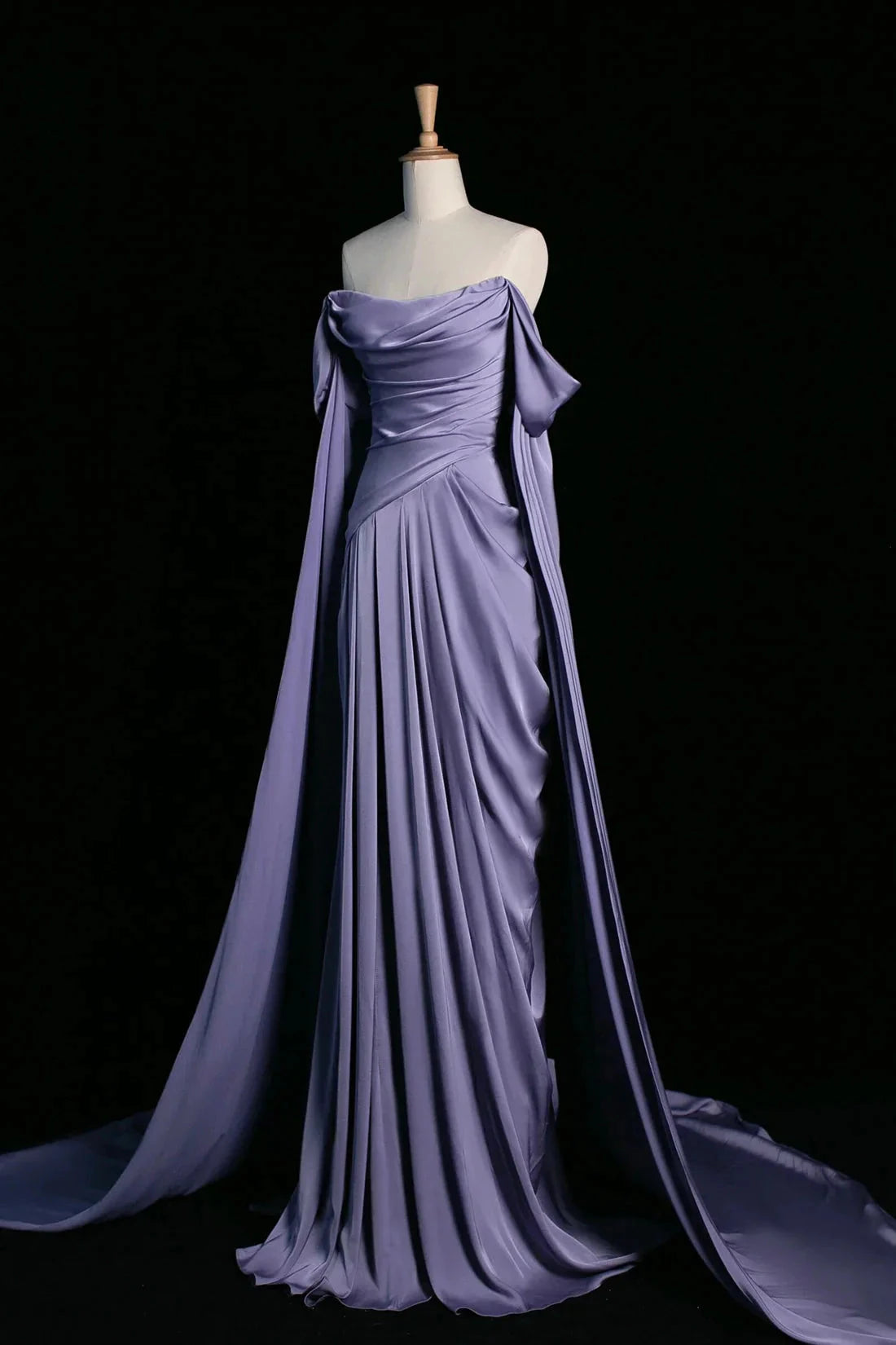 Long Prom Dress Beautiful Off the Shoulder Evening Party Dress simple gentle atmospheric and unique desi Brin by YiHuiw