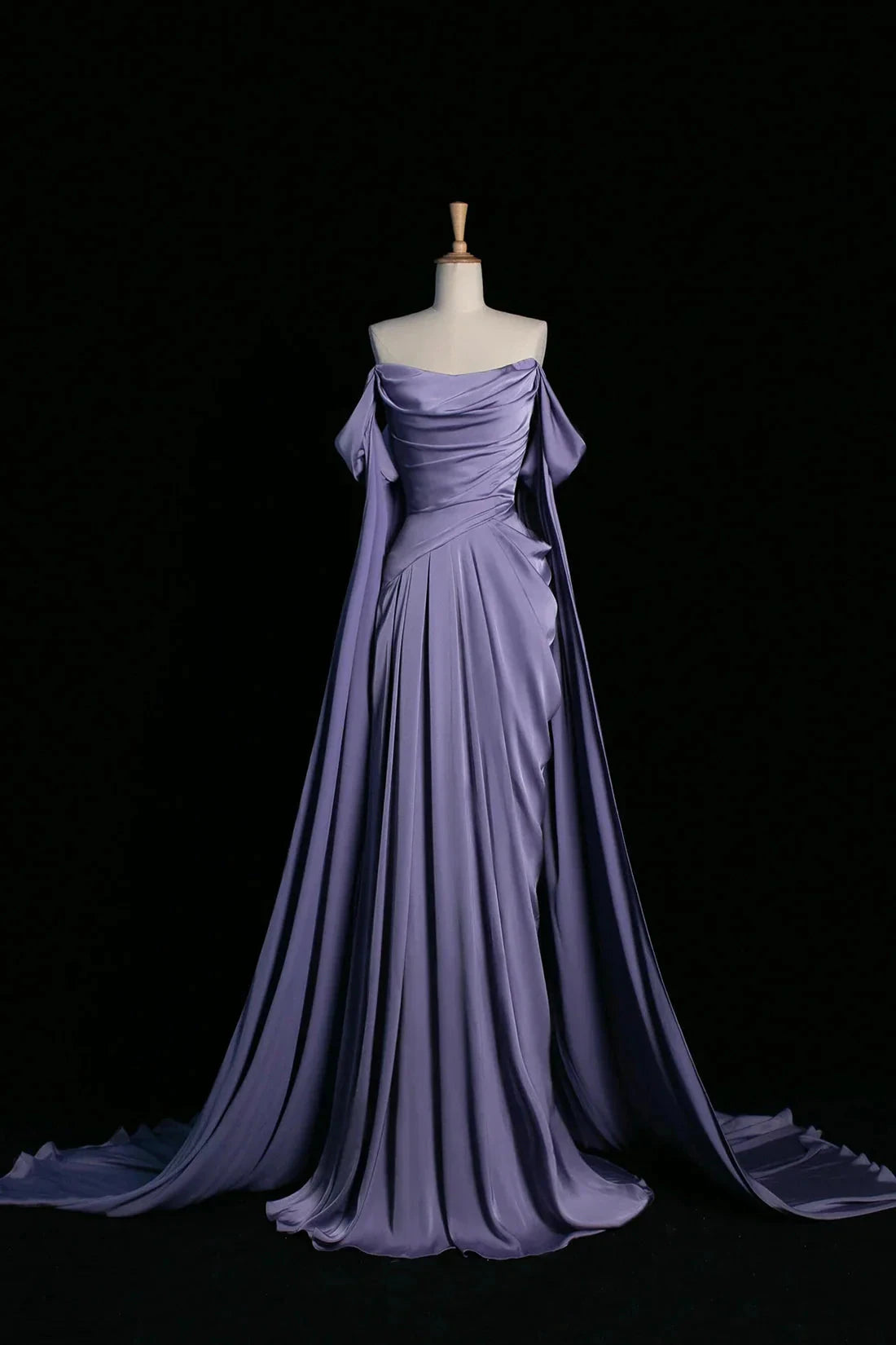 Long Prom Dress Beautiful Off the Shoulder Evening Party Dress simple gentle atmospheric and unique desi Brin by YiHuiw