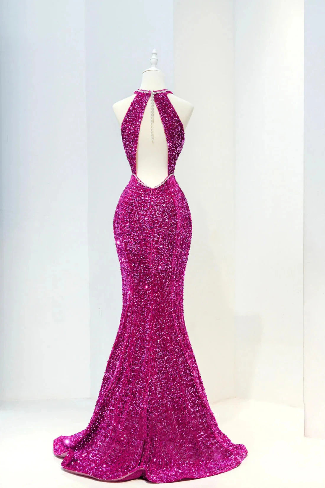 Long Prom Dress Mermaid Backless Evening Dress simple gentle atmospheric and unique desi Brin by YiHuiw
