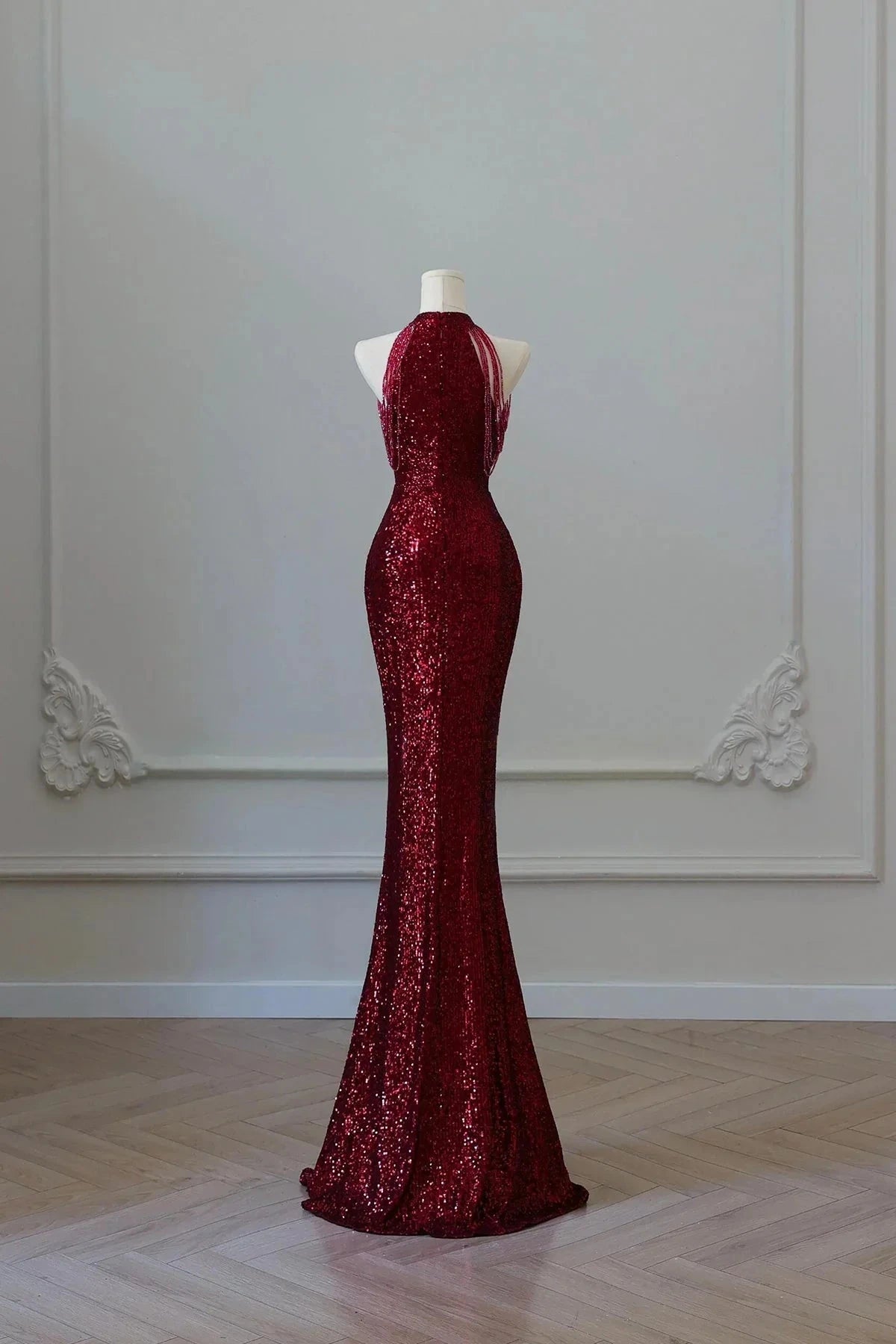 Long Prom Dress Mermaid Evening Party Dress simple gentle atmospheric and unique desi Brin by YiHuiw