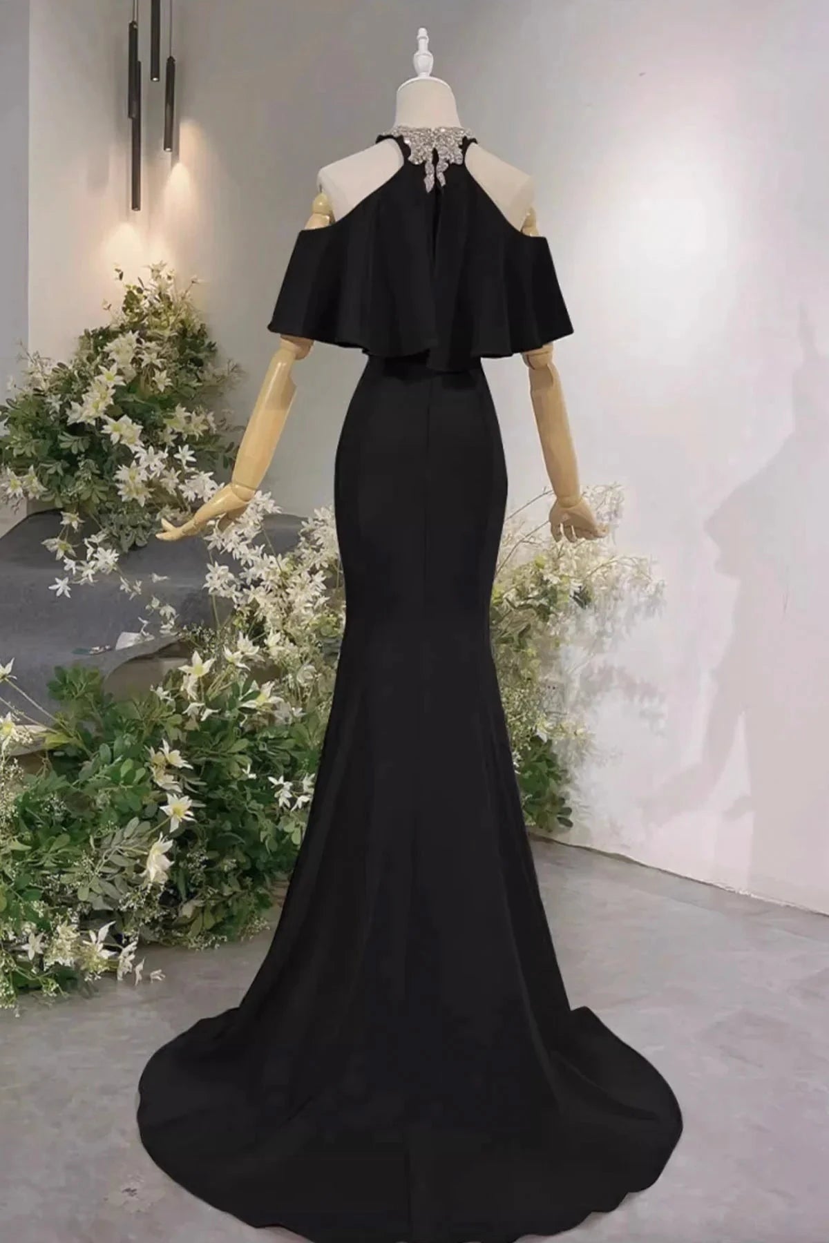 Long Prom Dress Mermaid Off the Shoulder Evening Party Dress simple gentle atmospheric and unique desi Brin by YiHuiw