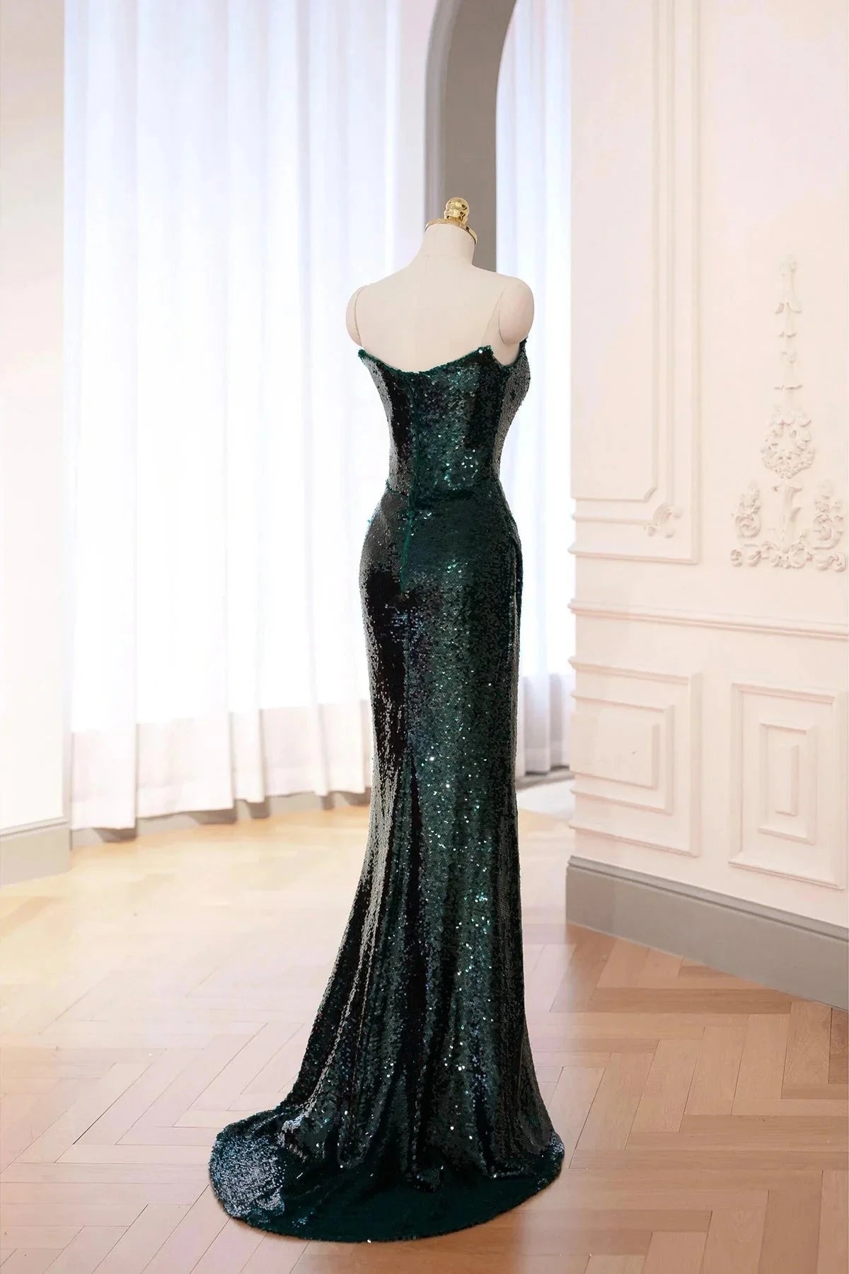 Long Prom Dress Mermaid Off the Shoulder Party Dress simple gentle atmospheric and unique desi Brin by YiHuiw