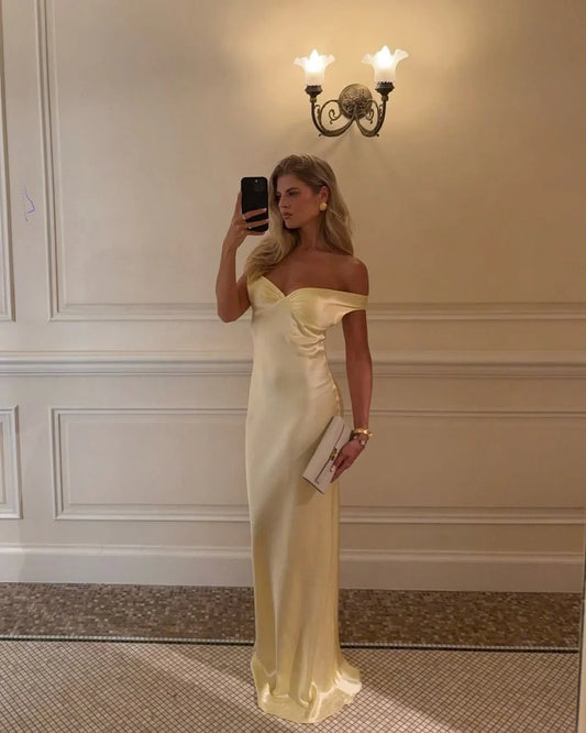 Mermaid Satin Floor-Length Wedding Dress - Yihuiw by Yihuiw