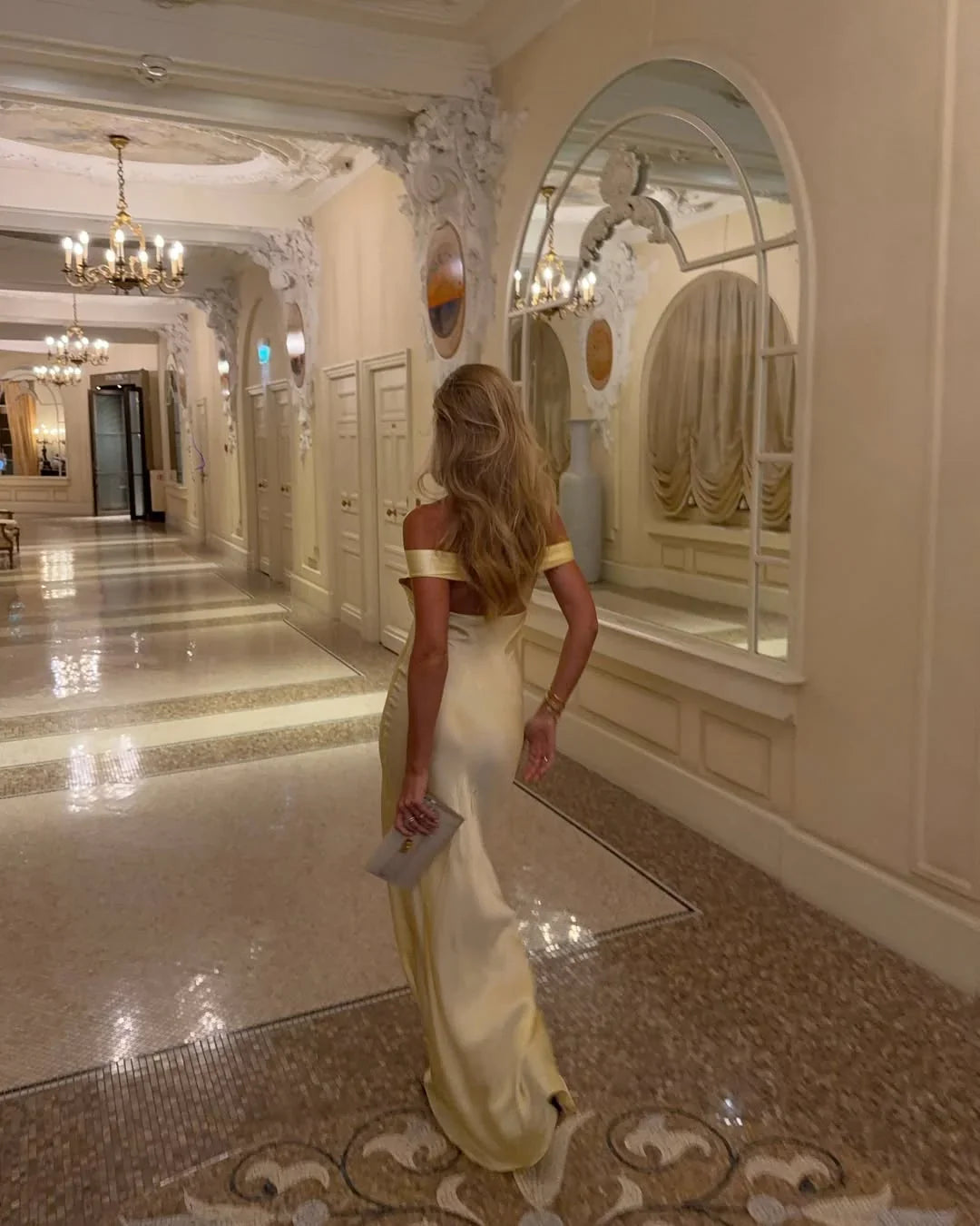 Mermaid Satin Floor-Length Wedding Dress - Yihuiw by Yihuiw