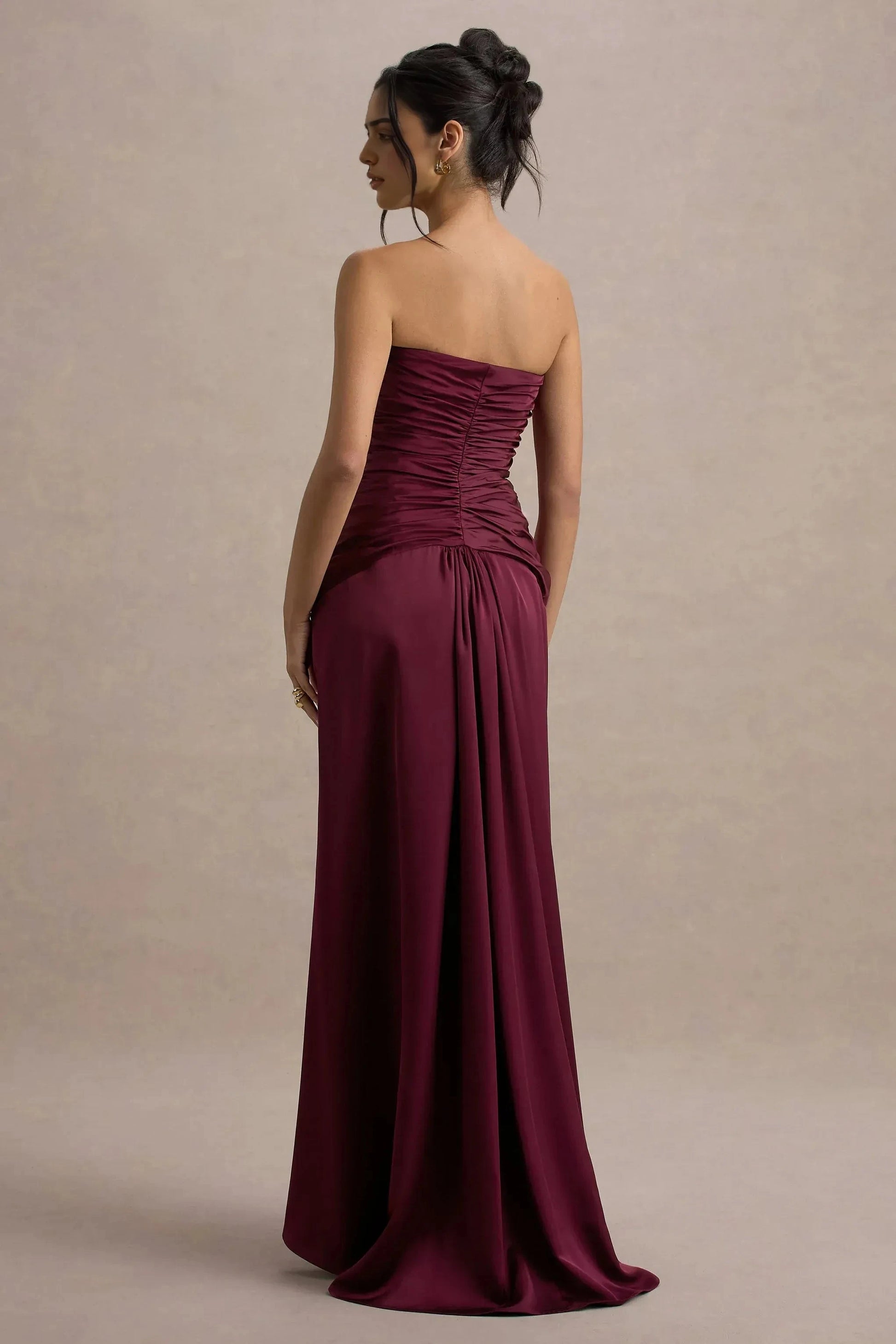 Lush Mermaid Sweetheart Strapless Ruched Back Train Floor Length For Ladies Evening Dress by YiHuiw