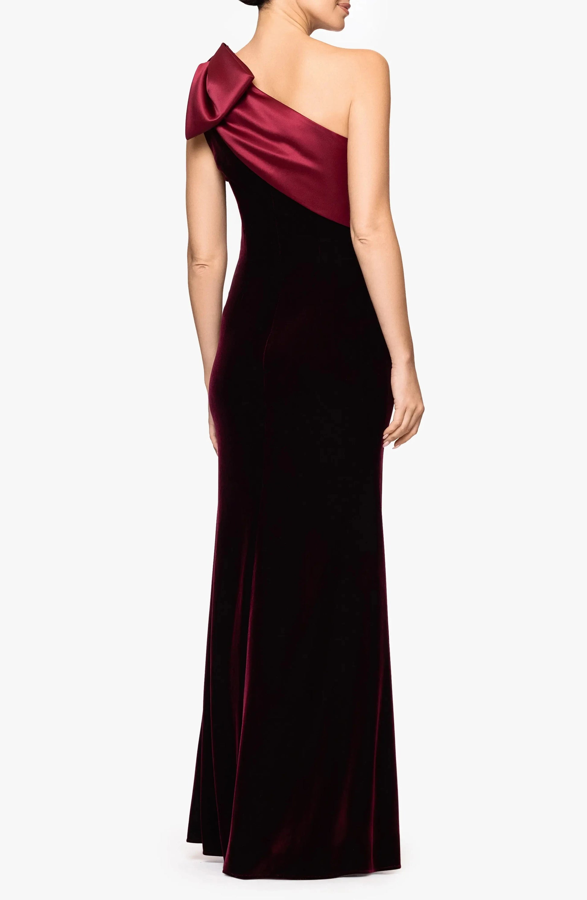 Luxe Mermaid One-Shoulder Sleeveless Solid Back Floor Length Hot Sale Prom Dress by YiHuiw