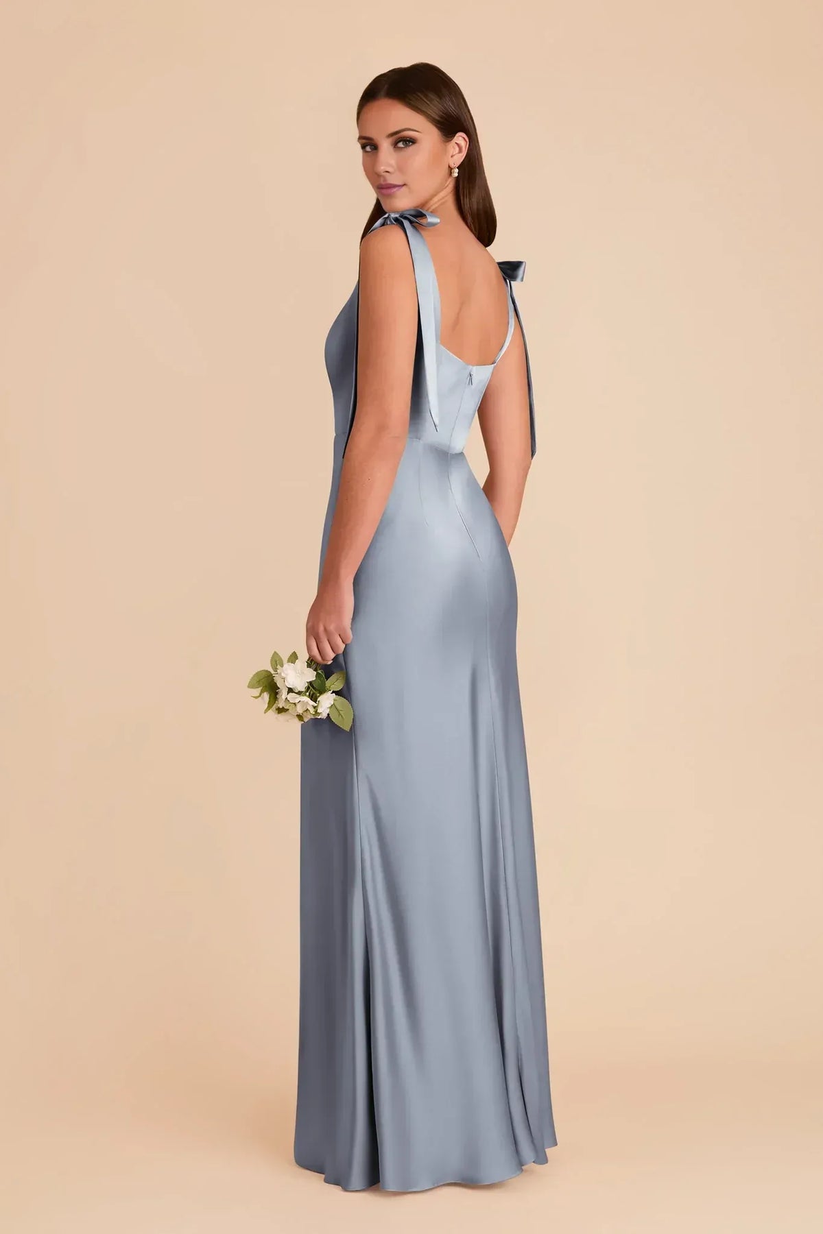 Square Neck Floor-Length Wedding Dress - Yihuiw by Yihuiw