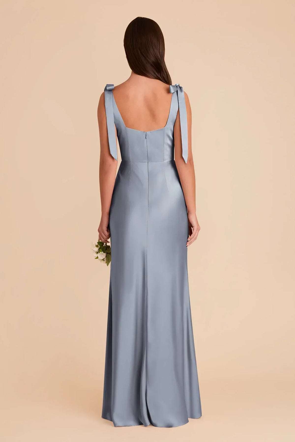 Square Neck Floor-Length Wedding Dress - Yihuiw by Yihuiw