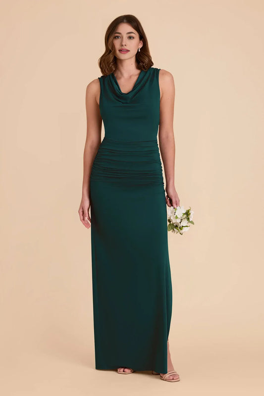 Mermaid Cowl Neck Sleeveless Floor-Length Wedding Dress - Yihuiw by Yihuiw