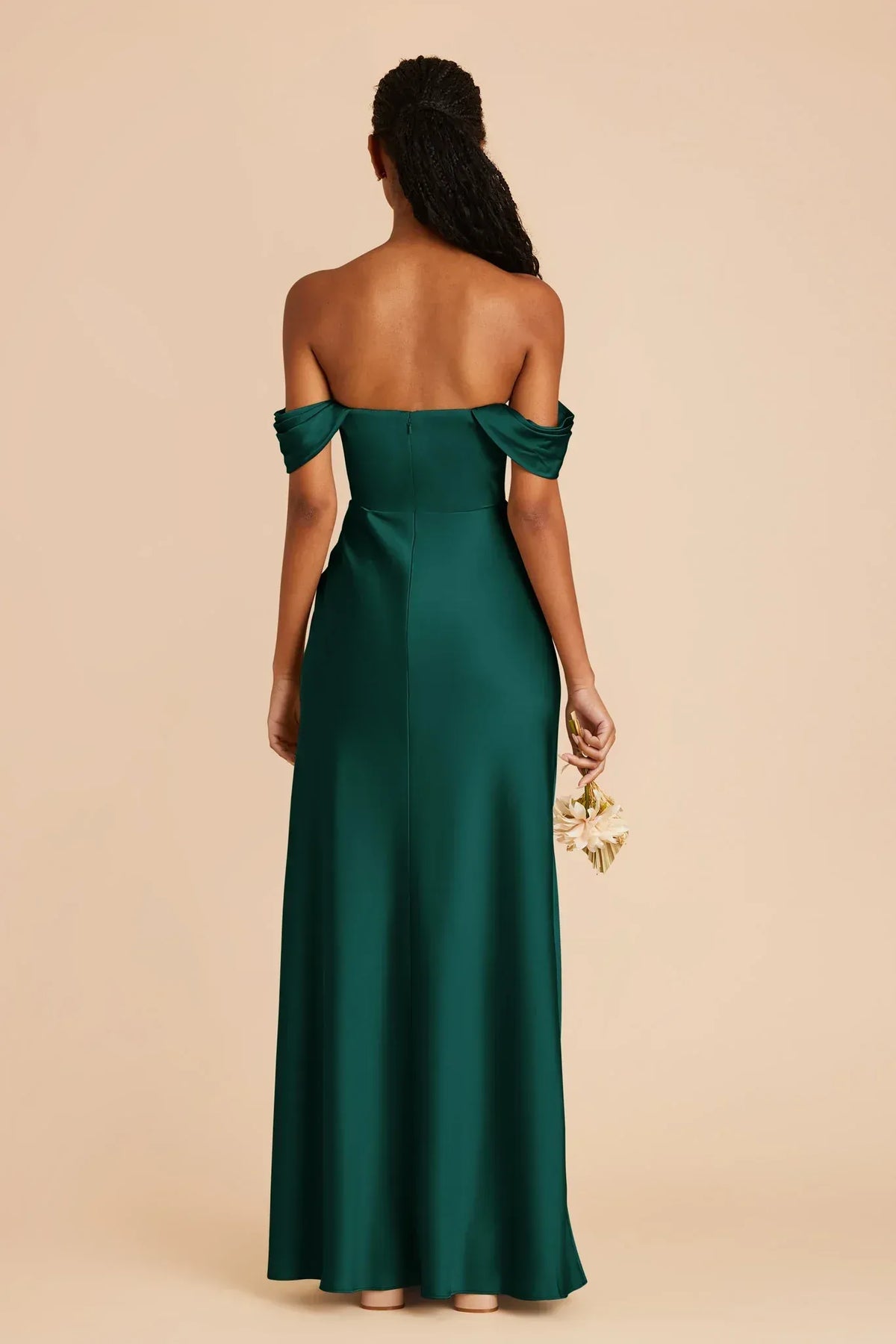 Mermaid Off-Shoulder Short Sleeve Floor-Length Wedding Dress - Yihuiw by Yihuiw