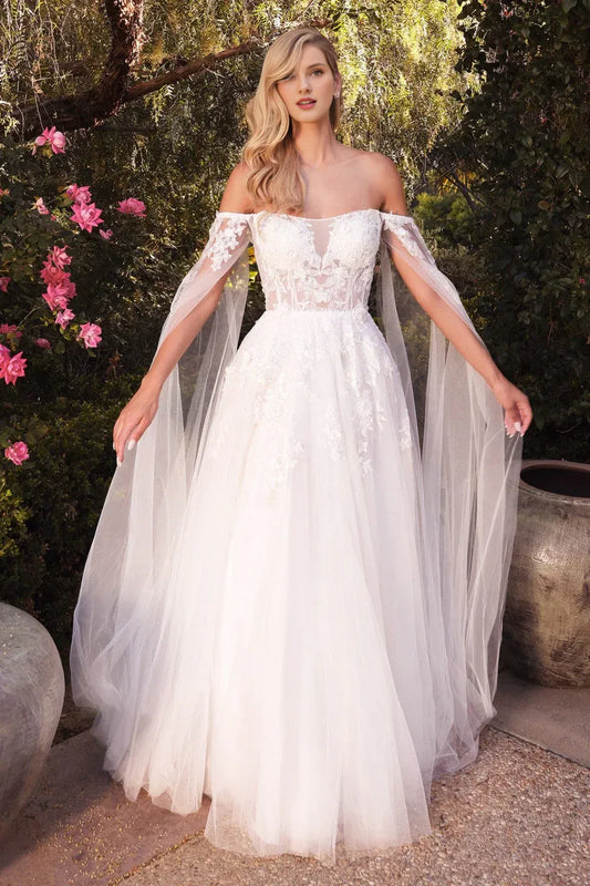 A-Line Sweetheart Floor-Length Wedding Dress - Yihuiw by Yihuiw