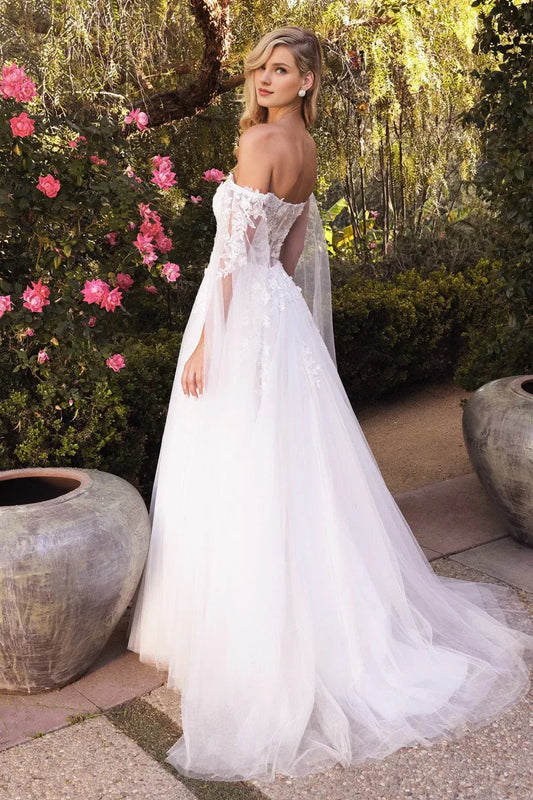A-Line Sweetheart Floor-Length Wedding Dress - Yihuiw by Yihuiw