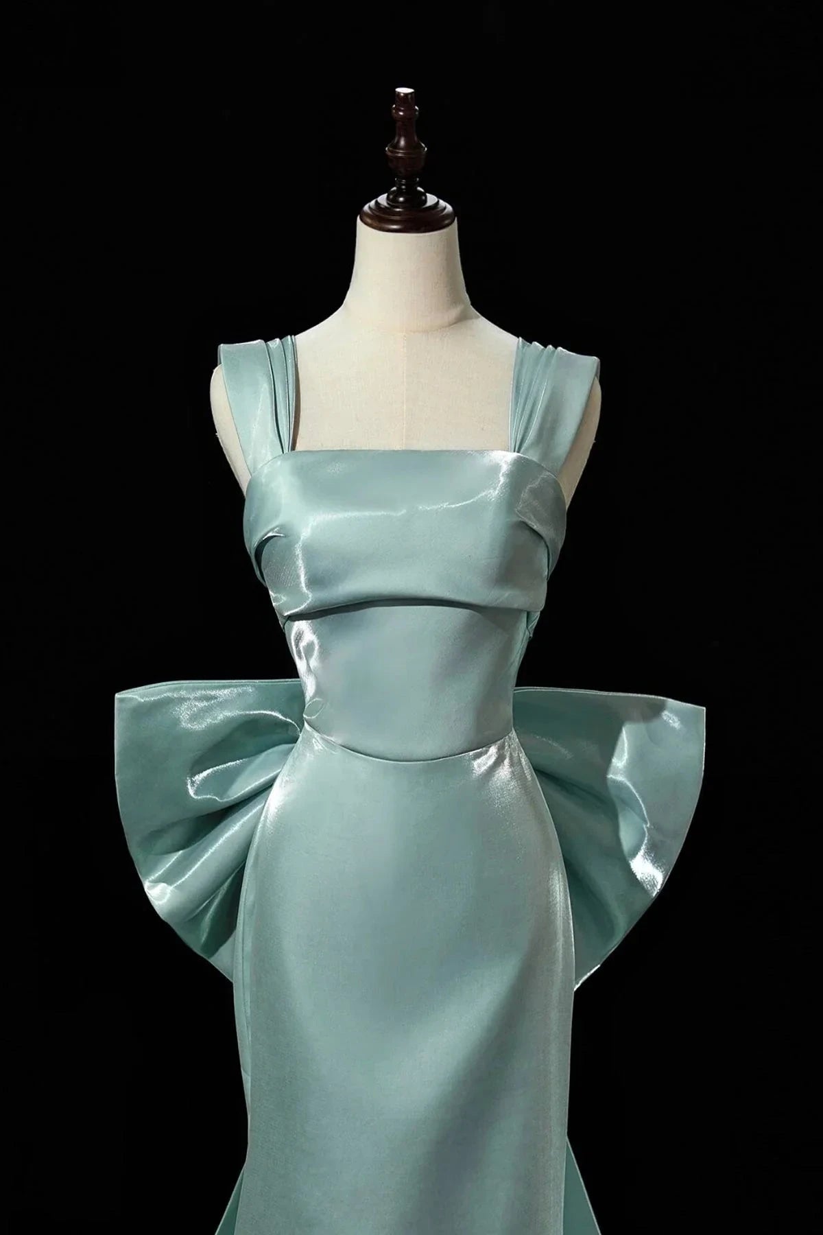 Mermaid Satin Long Prom Dress Mermaid Evening Party Dress simple gentle atmospheric and unique desi Brin by YiHuiw