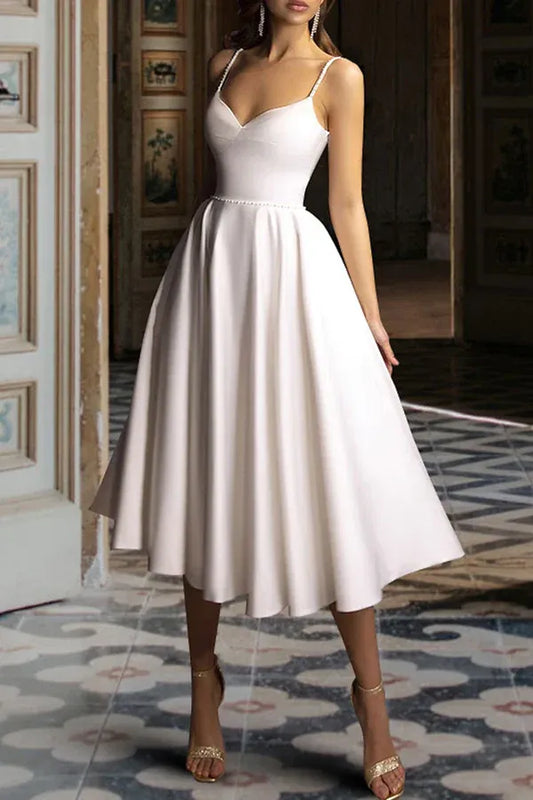 Sweetheart Mini Wedding Dress - Yihuiw by Yihuiw