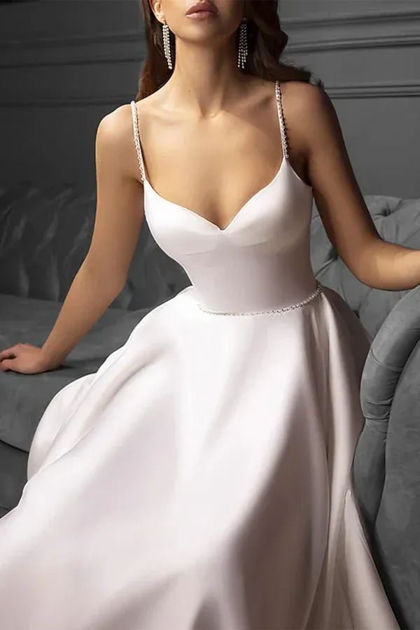 Sweetheart Mini Wedding Dress - Yihuiw by Yihuiw