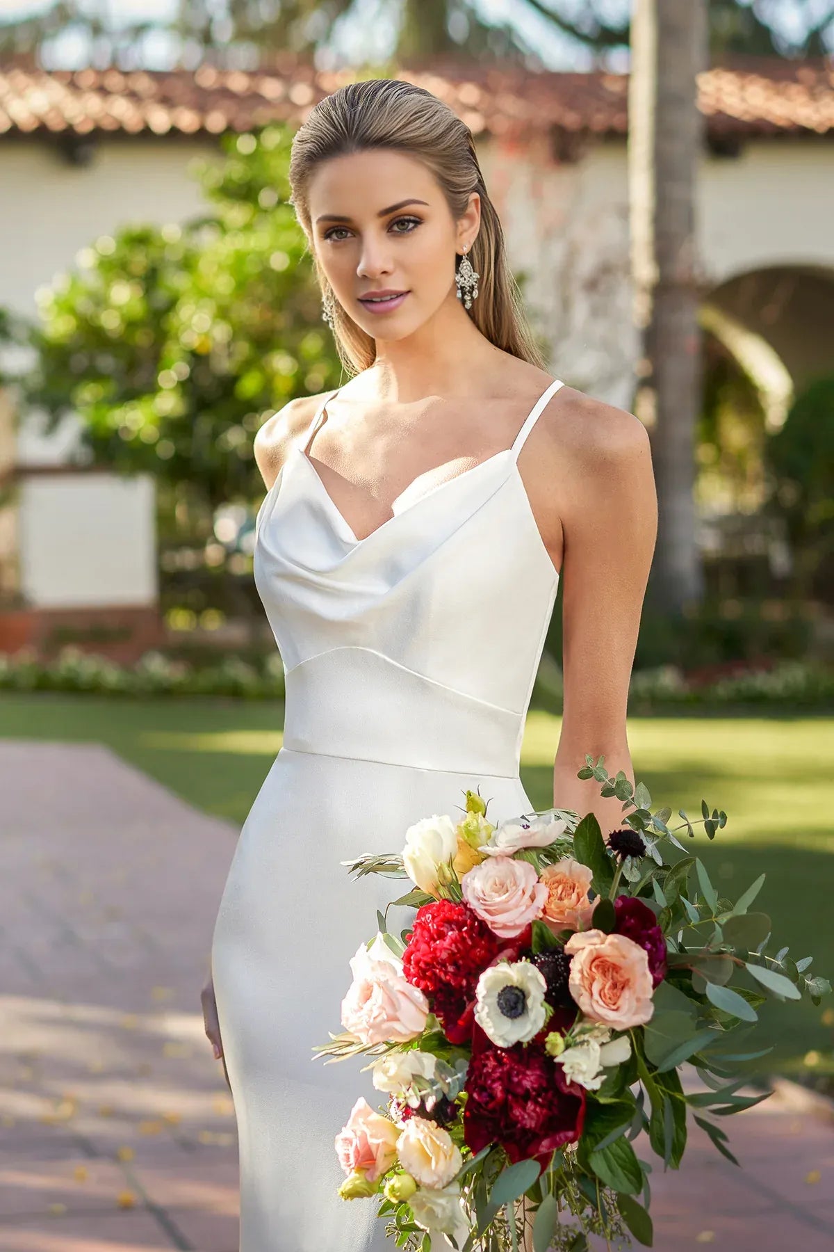Mermaid Spaghetti Strap Satin Floor-Length Wedding Dress - Yihuiw by Yihuiw