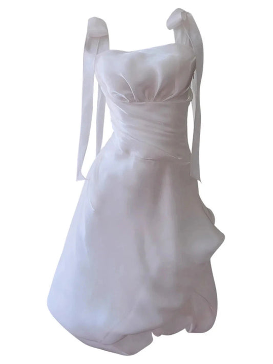 Modest A Line Spaghetti Straps Light Pink Short Formal Homecoming Dress Middle School Short 20th Birthday Outfits Graduation Dress Cocktail Dresses by YiHuiw