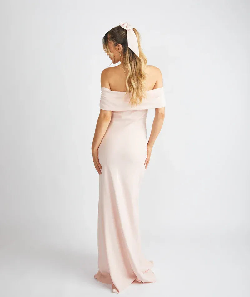 Mermaid Off-Shoulder Satin Wedding Dress - Yihuiw by Yihuiw