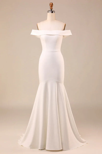Mermaid Crepe Wedding Dress - Yihuiw by Yihuiw