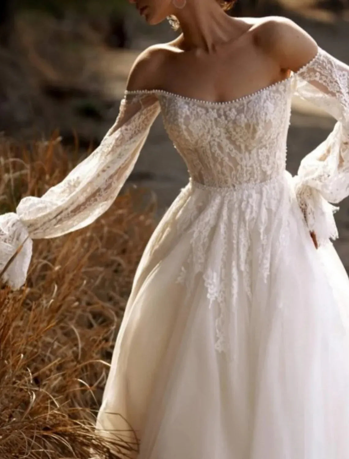 Ball Gown Tulle Wedding Gown - Yihuiw by Yihuiw