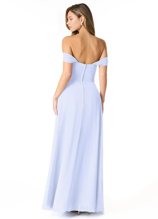 A-Line Chiffon Pleated Wedding Dress - Yihuiw by Yihuiw