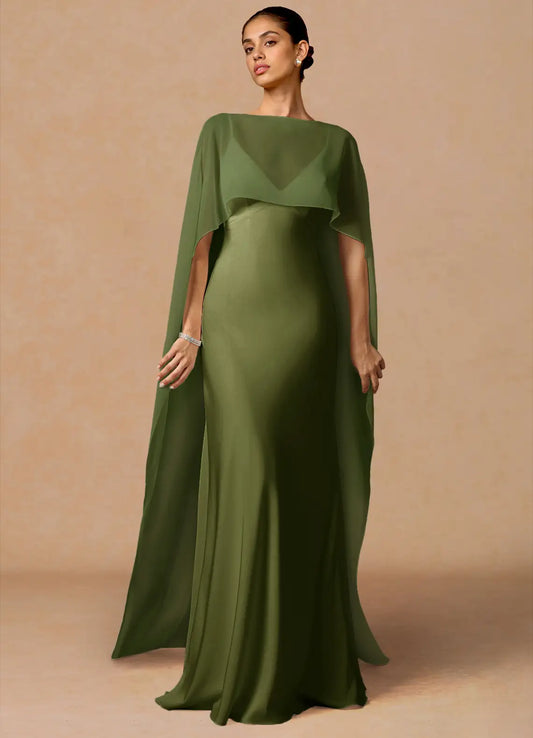 Mermaid Satin Floor-Length Wedding Dress - Yihuiw by Yihuiw