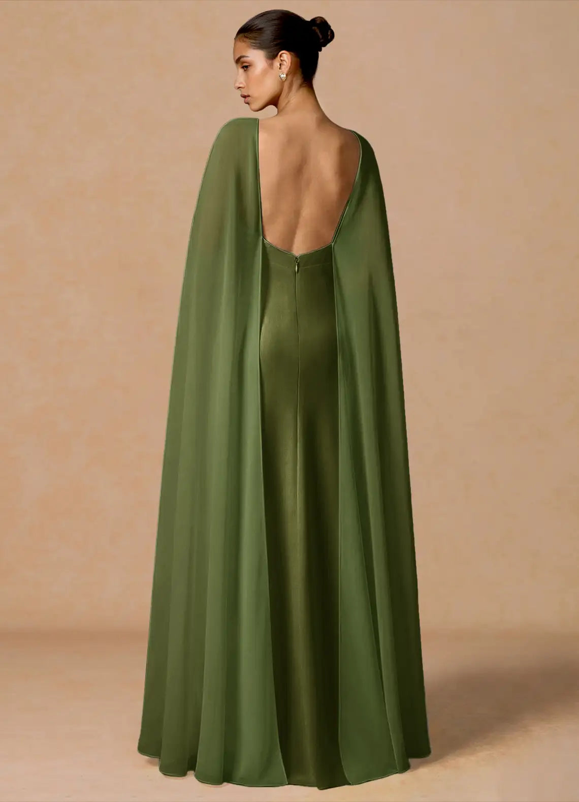 Mermaid Satin Floor-Length Wedding Dress - Yihuiw by Yihuiw
