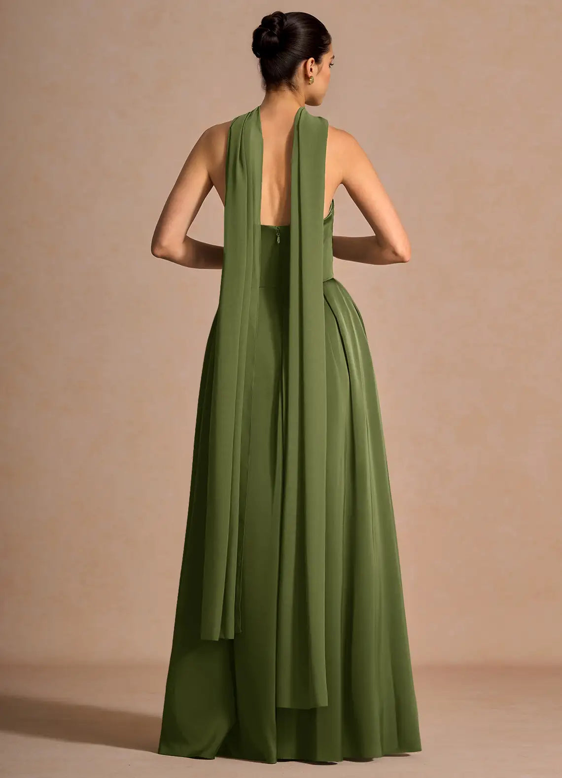 A-Line Strapless High Slit Floor-Length Wedding Dress - Yihuiw by Yihuiw